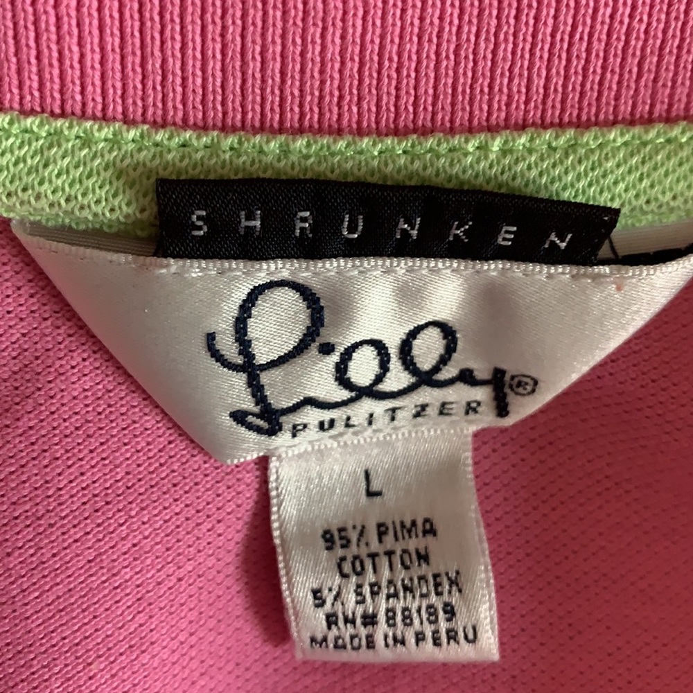 LILLY PULITZER Polo. Size Large (fits like medium) - Picture 9 of 9